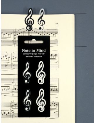 DP OZNAČEVALEC STRANI SAMOLEPILNI VIOLINSKI KLJUČ ČRNO/BELI