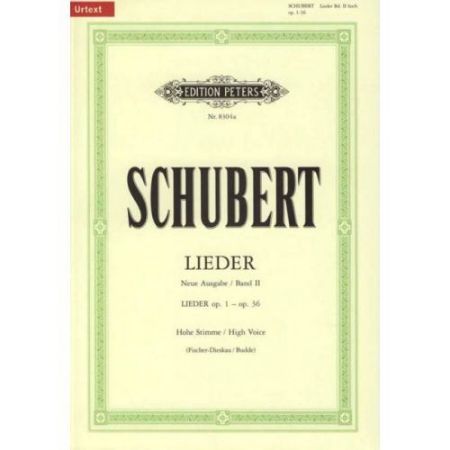 SCHUBERT:LIEDER OP.1-OP.36 HIGH VOICE VOL.2