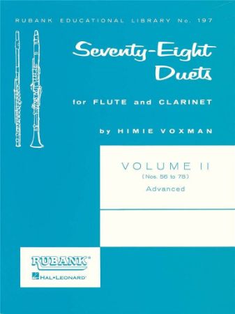 VOXMAN:78 DUETS VOL.2 FOR FLUTE AND CLARINET