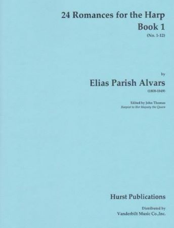 PARISH ALVARS:24 ROMANCES FOR THE HARP BOOK 1 (NO.1-12)