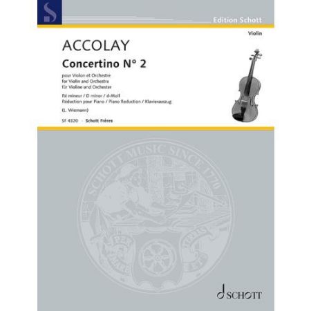 ACCOLAY:CONCERTINO NO.2 D-MOLL VIOLIN AND PIANO