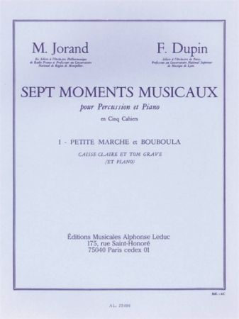 JORAND/DUPIN:SEPT MOMENTS MUSICAUX I