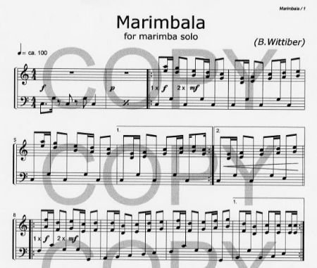 WITTIBER:MARIMBALA FOR MARIMBA SOLO