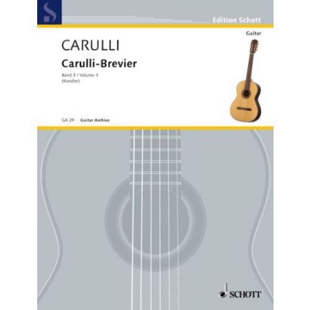 CARULLI:CARULLI-BREVIER VOL.3 (KREIDLER) GUITAR