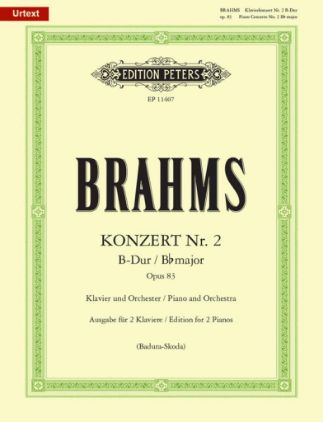 BRAHMS:KONZERT NR.2 B-DUR OP.83 EDITON FOR 2 PIANOS