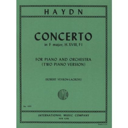 HAYDN:CONCERTO IN F MAJOR H.XVIIIFI FOR TWO PIANO VERSION