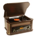 Fenton gramofon Memphis Vintage Record Player Dark Wood