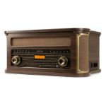 Fenton gramofon Memphis Vintage Record Player Dark Wood