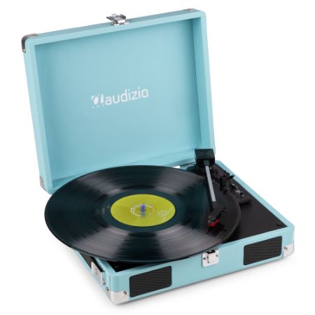 Audizio gramofon RP111BL Record Player Briefcase Blue