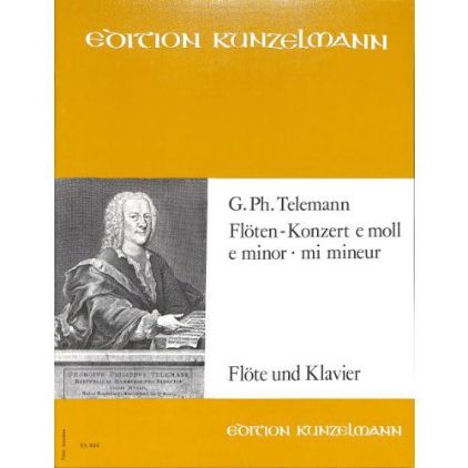 TELEMANN:FLOTEN KONZERT E-MOLL FLOTE UND KLAVIER