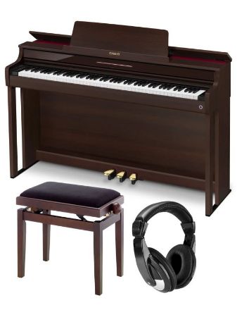 CASIO AP-550BN NEW CELVIANO SET DIGITALNI PIANINO S STOLOM IN SLUŠALKAMI