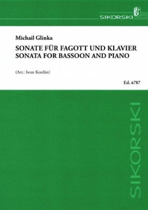 GLINKA:SONATA FOR BASSOON AND PIANO