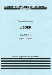 ZEMLINSKY:LIEDER OP.5 HEFTE 1