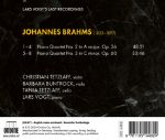 BRAHMS:PIANO QUARTETS NOS.2 & 3/TETZLAFF C./BUNTROCK/TETZLAFF T./VOGT