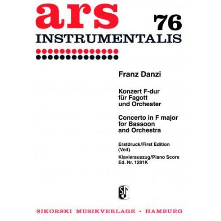 DANZI:CONCERTO FOR BASSOON IN F-DUR BASSOON AND PIANO
