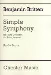 BRITTEN:SIMPLE SYMPHONY FOR STRING ORCHESTRA STUDY SCORE