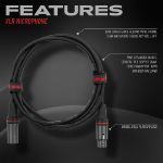 Gator Cableworks kabel C-C 22,8 m Headliner Series Premium XLR Microphone Cable