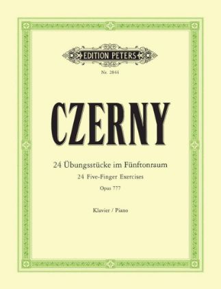 CZERNY:24 FIVE FINGER EXERCISES OP.777 FOR PIANO