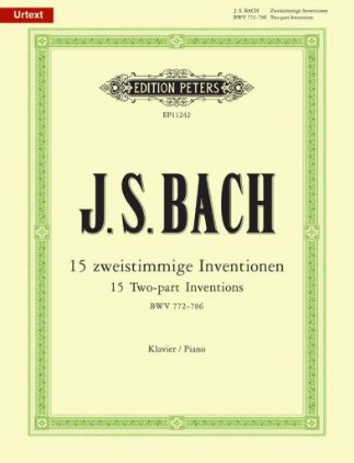 BACH J.S.:15 TWO PART INVENTIONS BWV 772-786