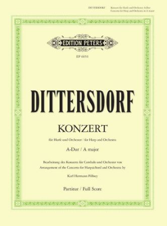 DITTERSDORF:KONZERT FOR HARP A-DUR FULL SCORE