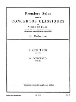 KREUTZER:VIOLIN CONCERTO NO.9 SOLO