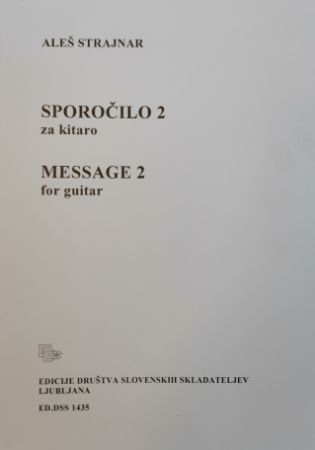 STRAJNAR:SPOROČILO 2