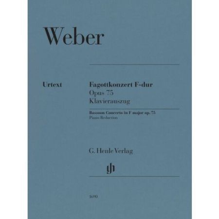 WEBER:BASSOON CONCERTO F MAJOR OP.75 BASSOON AND PIANO