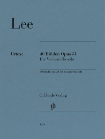 LEE:40 ETUDES OP.31 CELLO SOLO