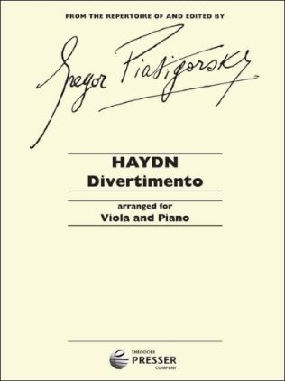 HAYDN:DIVERTIMENTO FOR VIOLA AND PIANO (PIATIGORSKI)