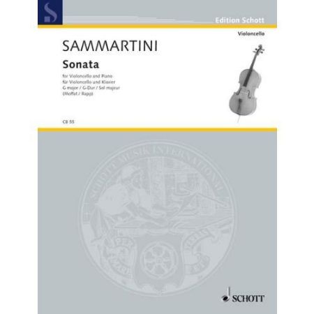 SAMMARTINI G.B:SONATE G-DUR CELLO AND PIANO