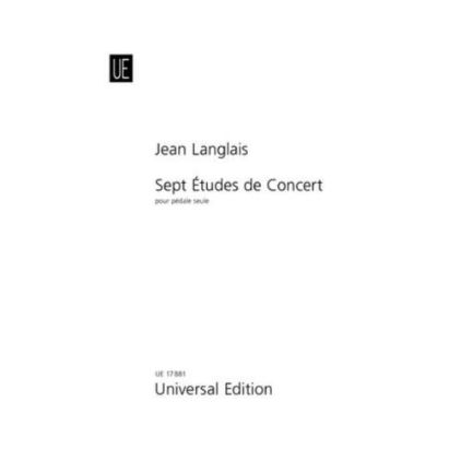 LANGLAIS:SEPT ETUDES DE CONCERT POUR PEDALE SEULE ORGAN