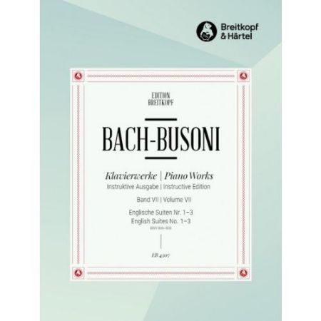 BACH J.S./BUSONI:PIANO WORKS VOL.7 ENGLISH SUITES NO.1-3 FOR PIANO