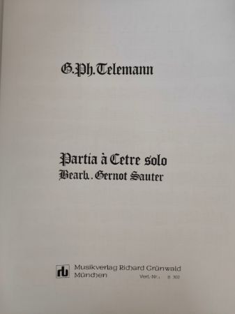 TELEMANN:PARTITA A CETRA SOLO