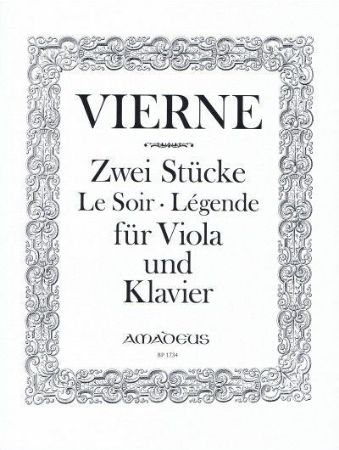 VIERNE:DEUX PIECES,LE SOIR VIOLA UND KLAVIER