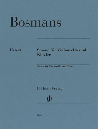 BOSMANS:SONATA FOR VIOLONCELLO AND PIANO