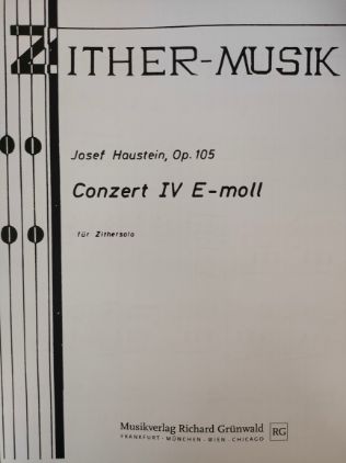 HAUSTEIN:CONZERT IV E-MOLL FUR ZITHERSOLO