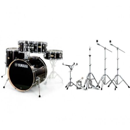 YAMAHA SET BOBNOV STAGE CUSTOM BIRCH SBP0F5 RAVEN BLACK + HW680