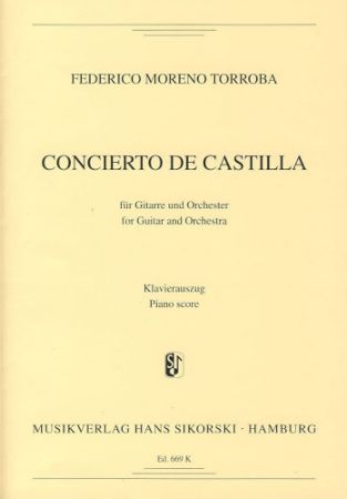 MORENO TORROBA:CONCIERTO DE CASTILLA GUITAR AND PIANO