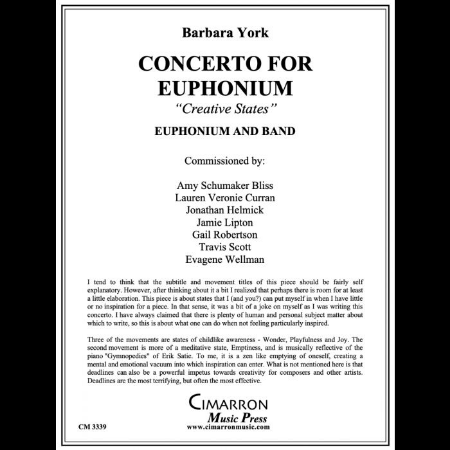 YORK:CONCERTO FOR EUPHONIUM AND PIANO