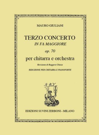 GIULIANI:TERZO CONCERTO IN FA MAGGIORE NO.3OP.70 (CHIESA)