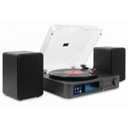 Audizio gramofon Norfolk Record Player Set z zvočniki in DAB