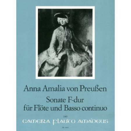 ANNA A.VON PREUSSEN:SONATE F-DUR FUR FLOTE UND BASSO CON.