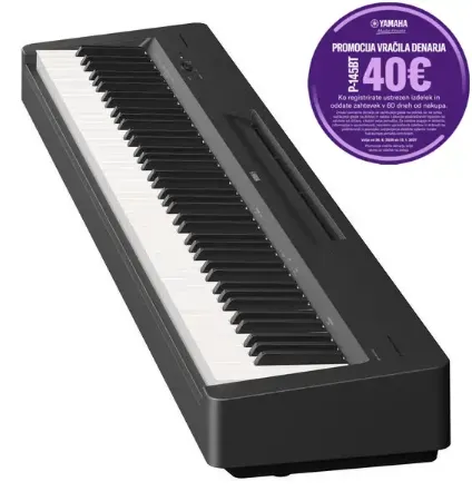 Slika ELEKTRIČNI PRENOSNI KLAVIR YAMAHA P-145 BT stage piano - CASHBACK