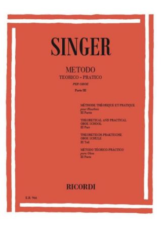SINGER:METHODO TEORICO-PRATICO PER OBOE PARTE 3