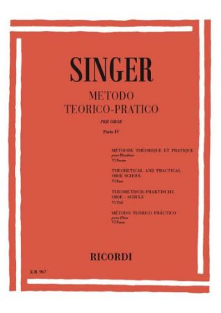 SINGER:METHODO TEORICO-PRATICO PER OBOE PARTE 4