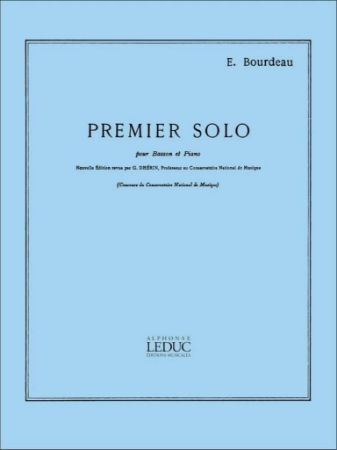 BOURDEAU:PREMIER SOLO POUR BASSON ET PIANO