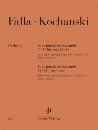 FALLA/KOCHANSKI:SUITE POPULAIRE ESPAGNOLE FOR VIOLIN AND PIANO