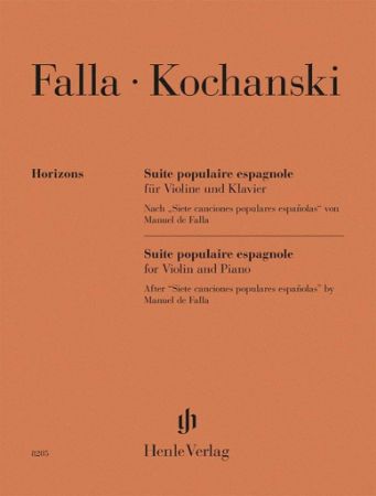 FALLA/KOCHANSKI:SUITE POPULAIRE ESPAGNOLE FOR VIOLIN AND PIANO
