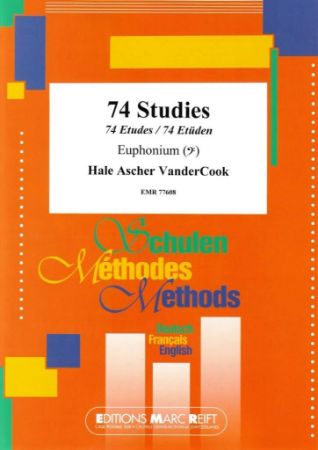 VANDERCOOK:74 STUDIES EUPHONIUM BASS CLEF