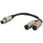 PROEL KABEL 1 XLR (ženski) na 2 XLR (moška) 20 cm